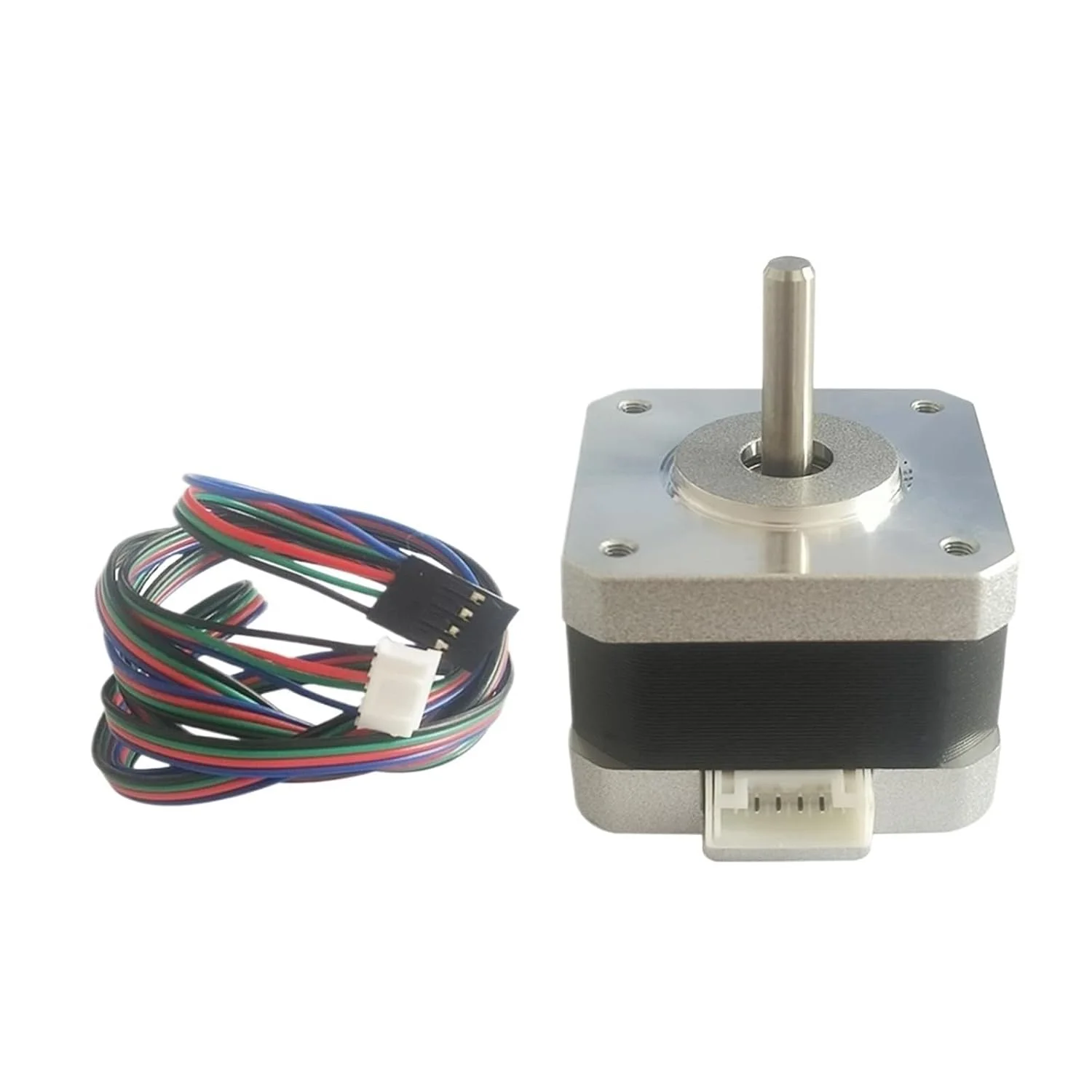 یک عدد موتور پله ای 17HS1352-P4130 42BYGH33، 1.3 آمپر، 0.25 نیوتن متر، 1.8 درجه برای پرینتر سه بعدی CNC