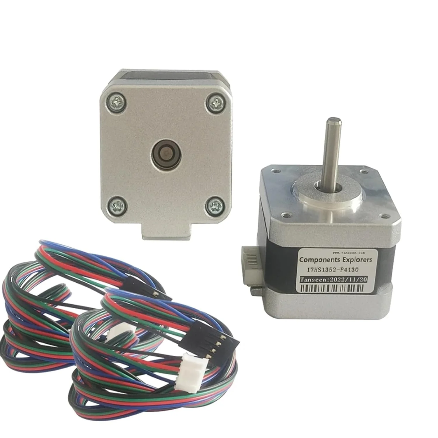 یک عدد موتور پله ای سایز 17 مدل 17HS1352-P4130 42BYGH33، 1.3 آمپر، 0.25 نیوتن متر، 1.8 درجه مناسب برای CNC و پرینتر سه بعدی یک عدد موتور پله ای سایز 17 مدل 17HS1352-P4130 42BYGH33، 1.3 آمپر، 0.25 نیوتن متر، 1.8 درجه مناسب برای CNC و پرینتر سه بعدی
