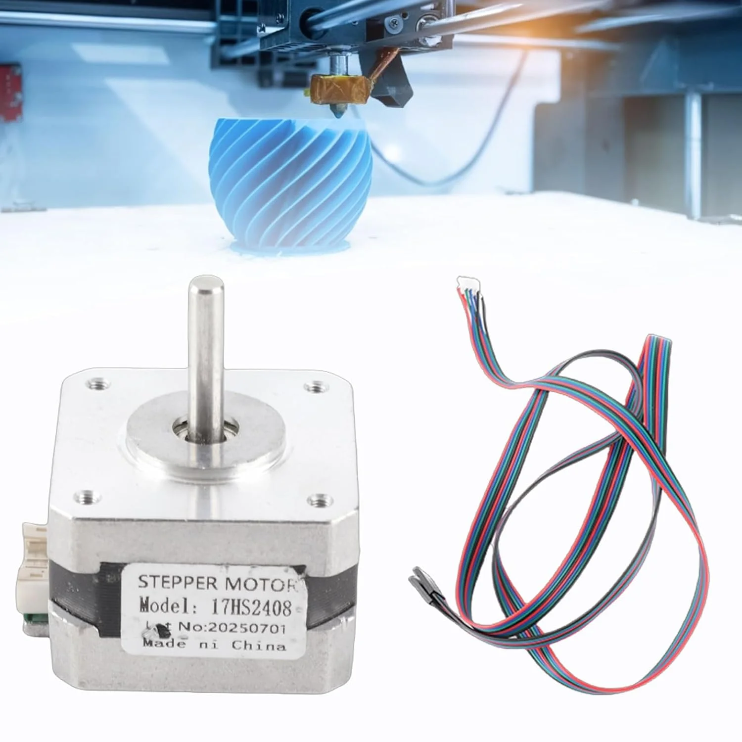 موتور پله ای 17، موتورهای چاپگر سه بعدی مینی 17HS2408، 4 سیم کابل