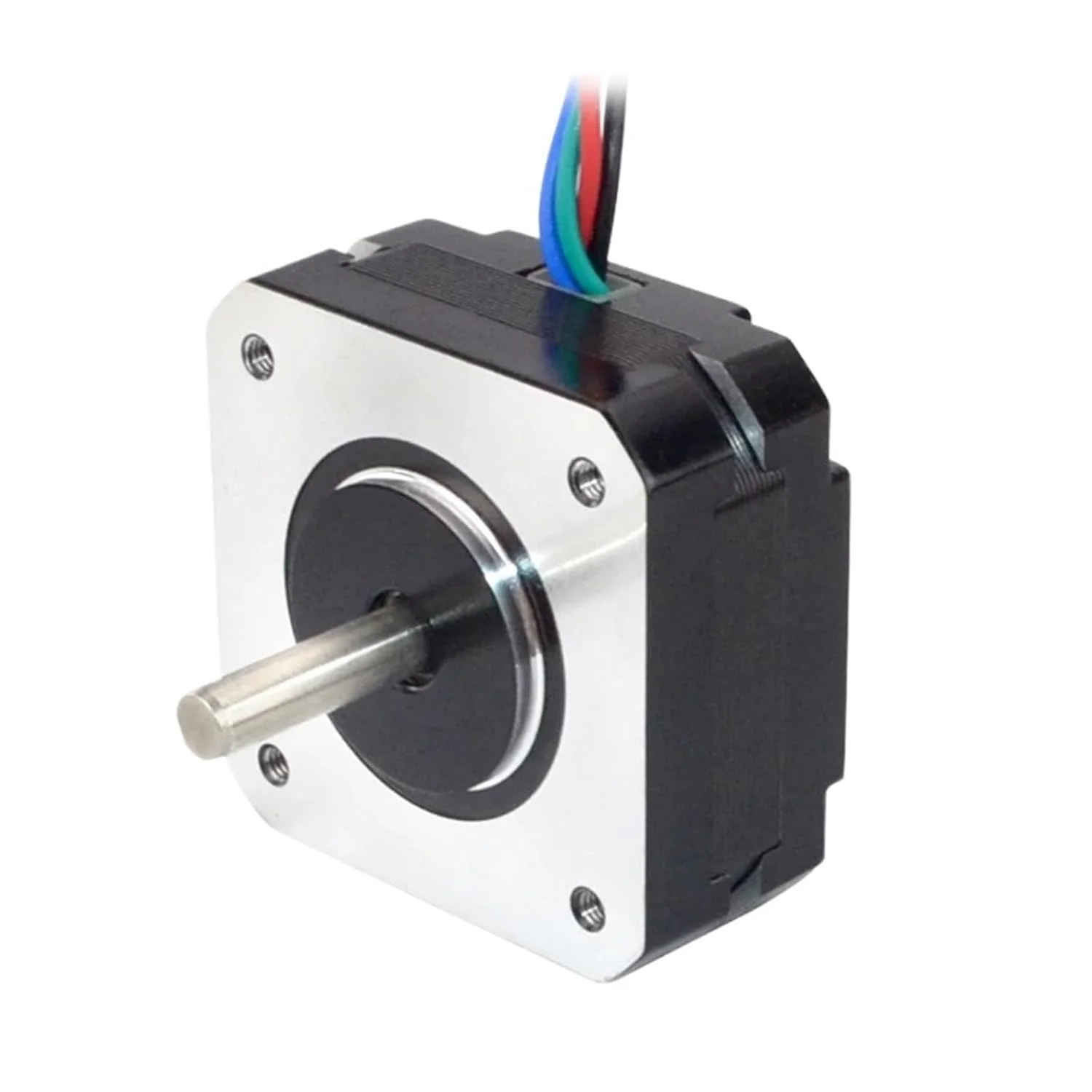 یک عدد موتور پله ای Nema 17 مدل 17HS08-1004S با طول 20.5 میلی متر، 1 آمپر، 16Ncm (22oz.in)، موتور 42 پله ای 4 سیم برای پرینتر سه بعدی DIY CNC