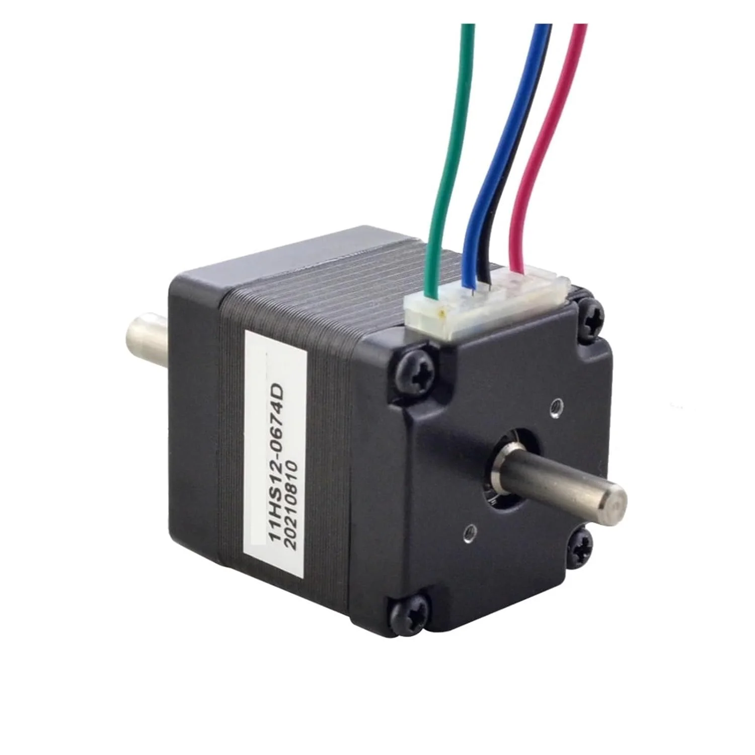 موتور پله ای دو شفت Nema 11، موتور پله ای 1.8 درجه 7Ncm (9.94oz.in) 0.67A 4 سیمه برای موتور پرینتر سه بعدی CNC DIY