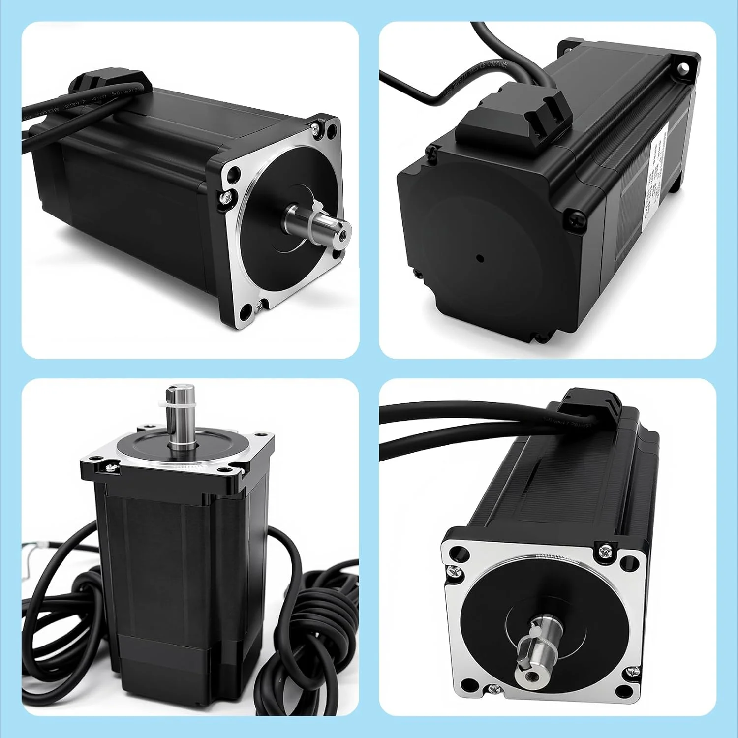 کیت موتور پله‌ای حلقه بسته Nema 34، 8.5 نیوتن‌متر، انکودر 1000 خطی، موتورهای پله‌ای 86 DC Nema34 با درایور موتور سروو آسان DSP 18-80VAC یا 18-110VDC برای دستگاه فرز CNC