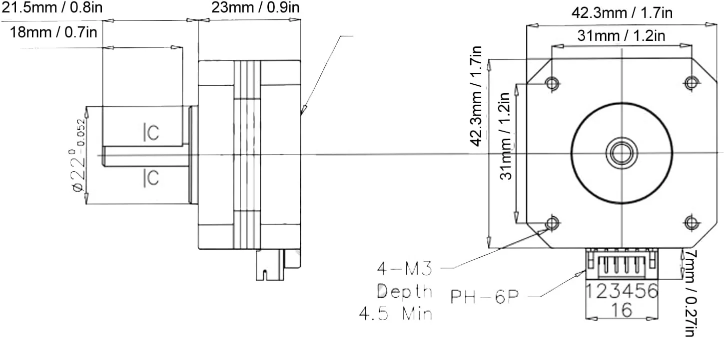 موتور پله ای 42، موتور پله ای کوچک و با کیفیت برای پرینترهای سه بعدی با نویز کم و کاربرد گسترده