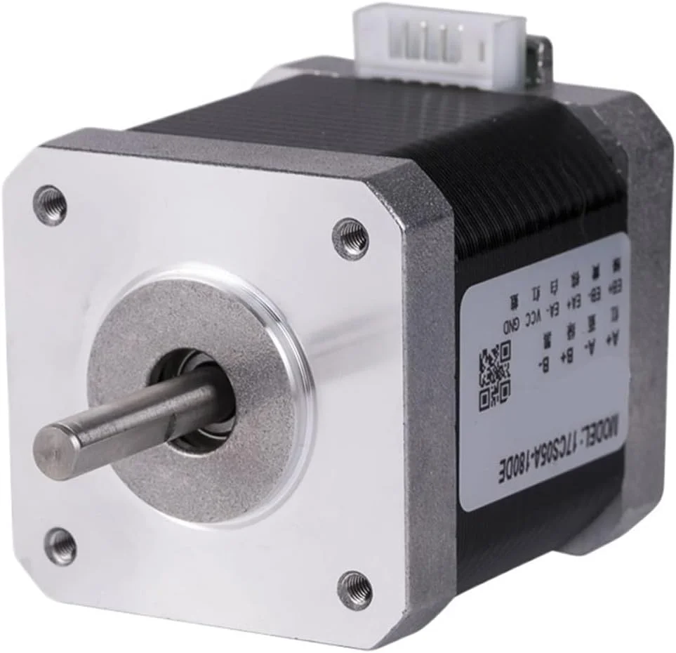 موتور پله ای Nema 17، 48 میلی متر، 2 فاز، 52Ncm، 1.8 آمپر، موتور پله ای دو شفت با 4 سیم برای پرینتر سه بعدی