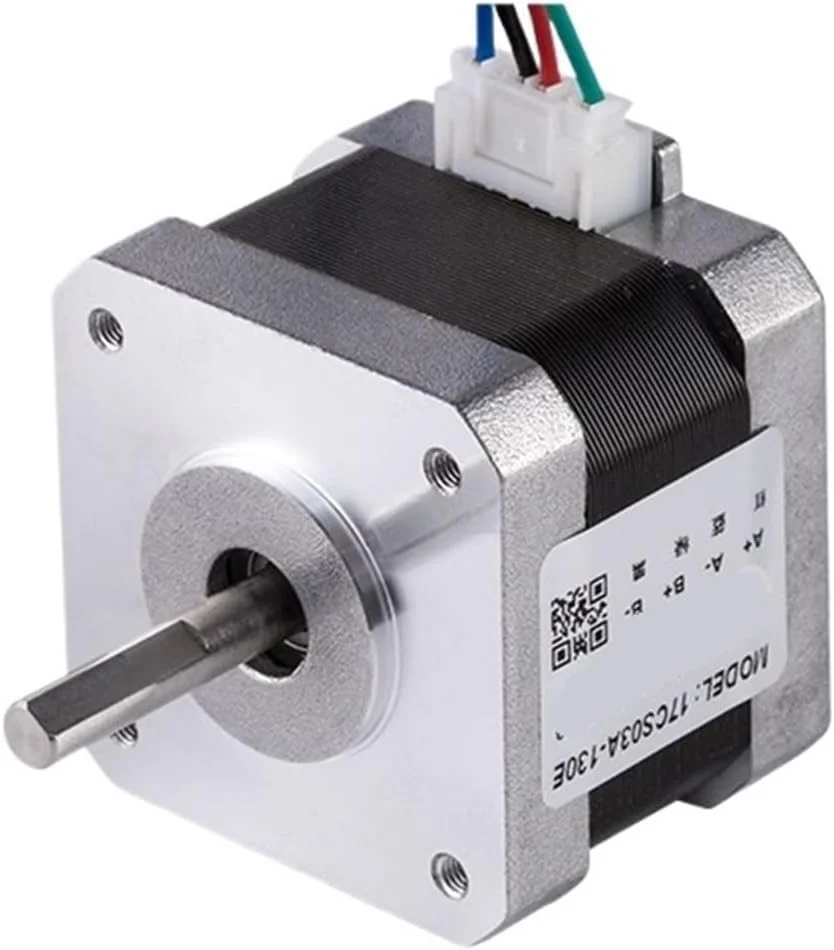 موتور پله ای 34 میلی متری Nema 17 مدل 17CS03A-130E، 0.28N.m 1.3A دو فاز برای دستگاه فرز پرینتر سه بعدی