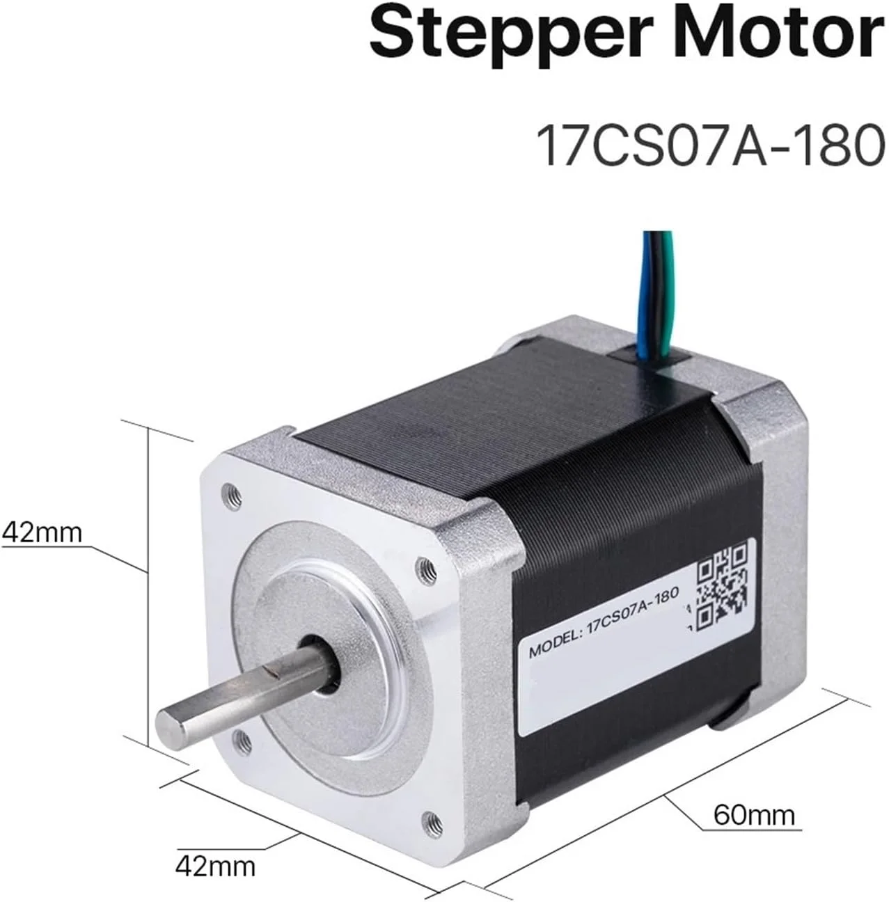 موتور پله ای Nema17 42mm 71Ncm 0.71N.m 1.8A موتور پله ای 2 فاز کابل 4 سیم برای دستگاه فرز پرینتر سه بعدی