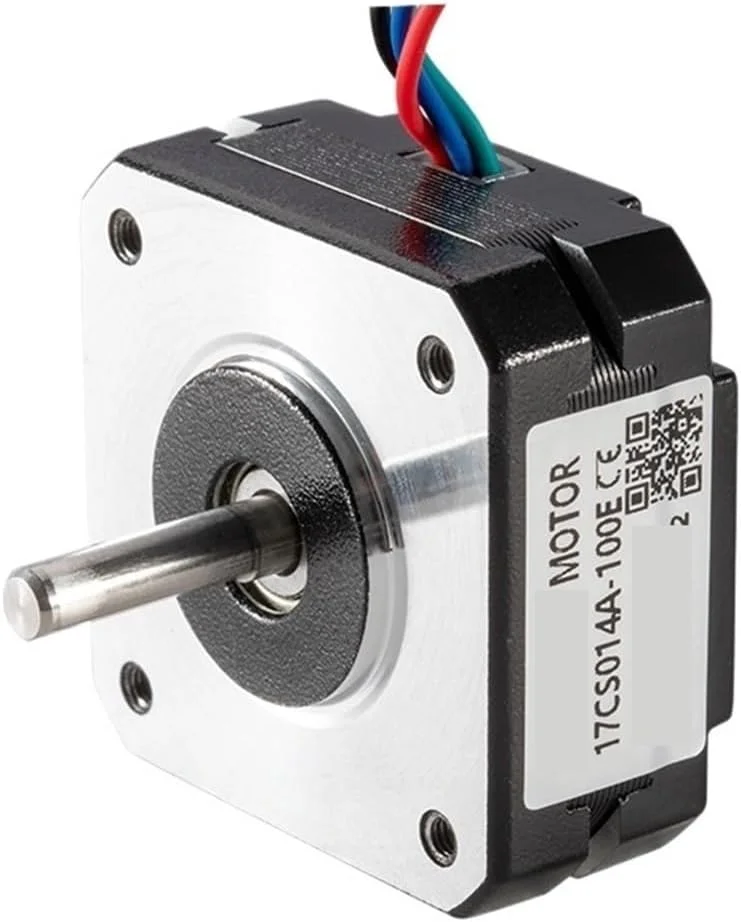 موتور پله ای حلقه باز دو فاز Nema 17 20mm مدل 17CS014A-100E، 0.14N.m، 1.0A، موتور کوتاه برای اکسترودر، موتور پرینتر سه بعدی DIY