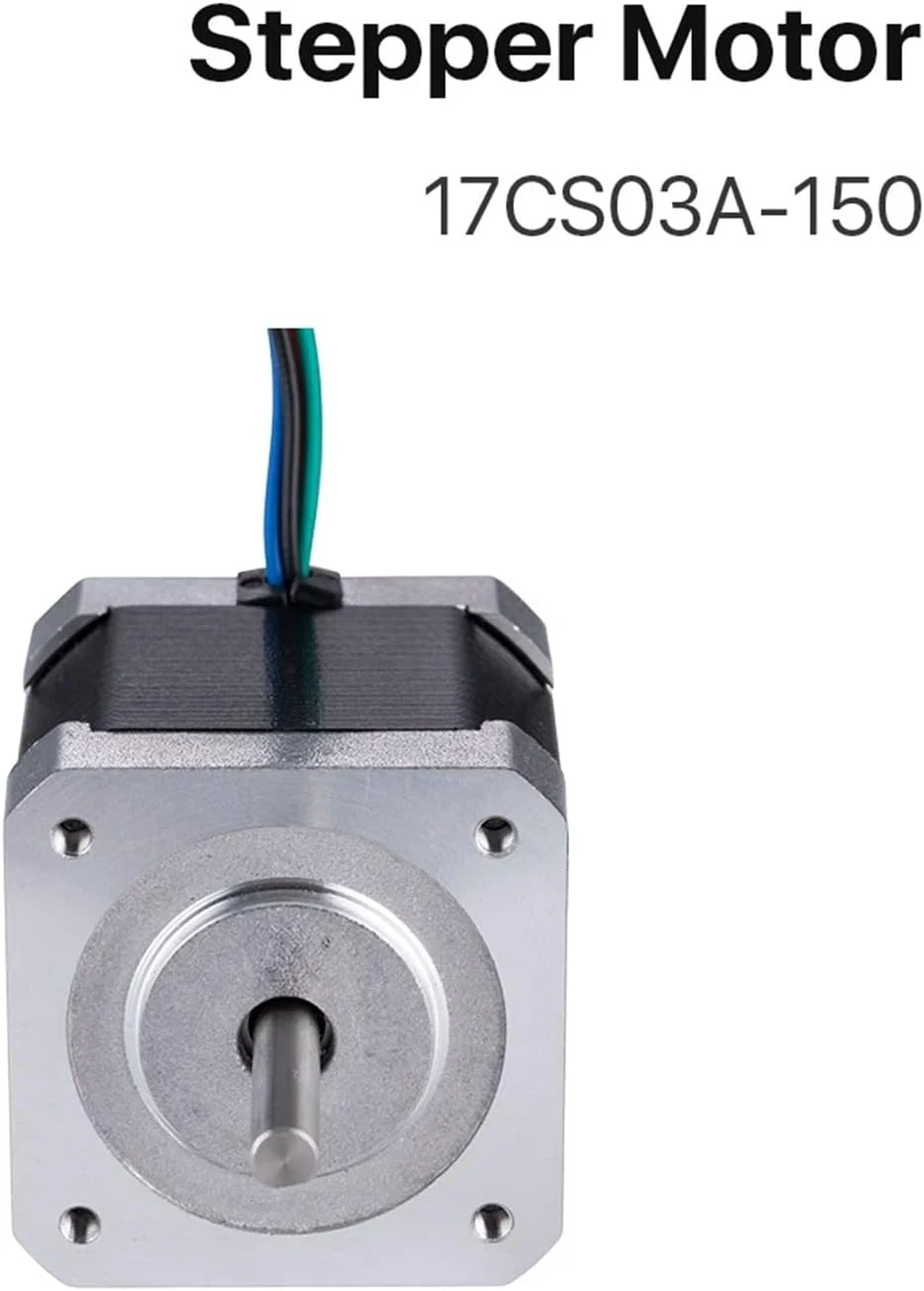 موتور پله ای Nema17 مدل 17CS03A-150، موتور پله ای 42 میلی متری 2 فاز 0.3 نیوتن متر 1.5 آمپر با کابل 4 سیم برای پرینتر سه بعدی