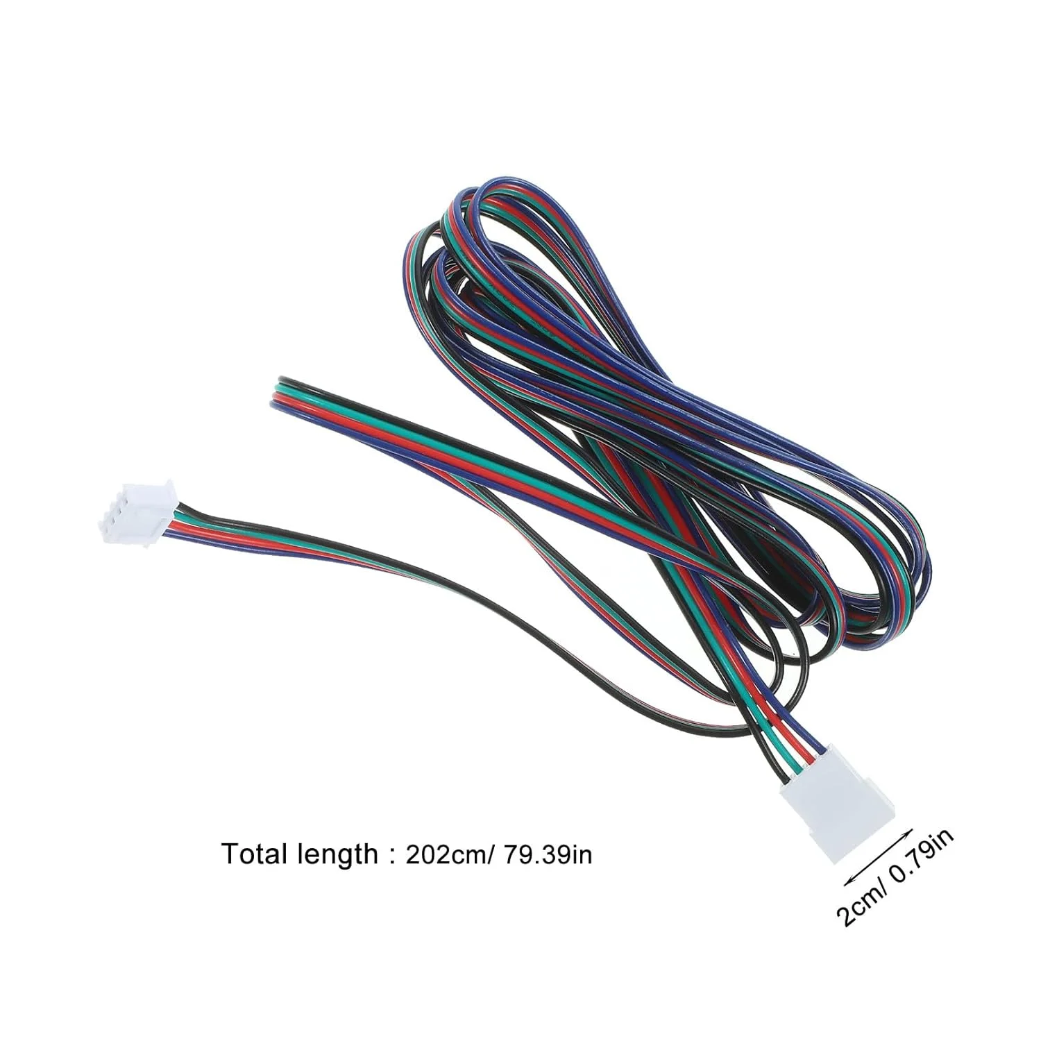 ۲ عدد کابل افزایش طول موتور پرینتر سه بعدی - کابل افزایش طول موتور، کانکتور، سیم کشی، ترمینال - سیم انتقال برق توسعه یافته برای لوازم پرینتر