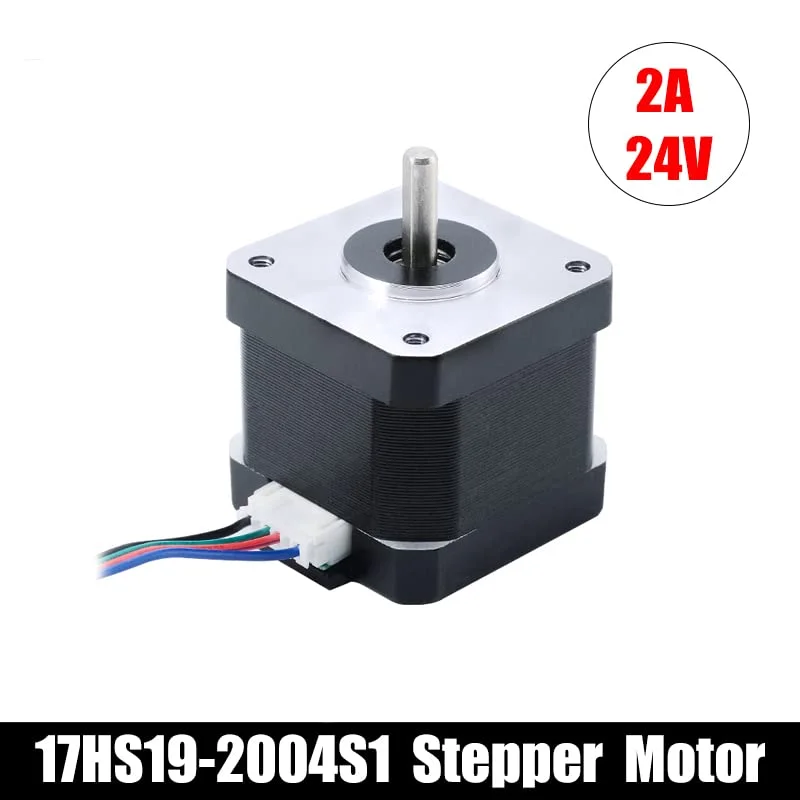 موتور پله ای دو قطبی 17 SagaSave، 2 آمپر، 59Ncm (84oz.in)، 4 سیم با کابل 1 متری و کانکتور سازگار با پرینتر سه بعدی/CNC