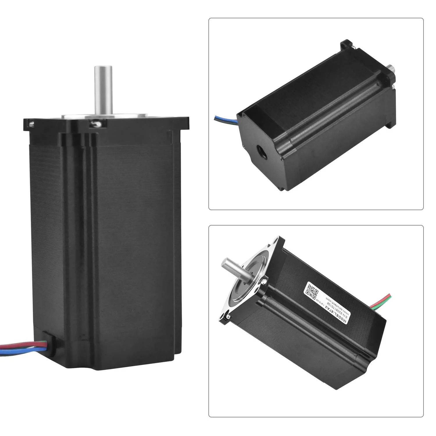 موتور پله ای Nema 24 دو قطبی با گشتاور 3 نیوتن متر و زاویه 1.8 درجه برای پرینتر سه بعدی و دستگاه CNC