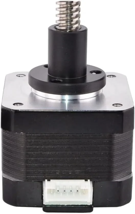 موتور پله‌ای خطی Nema 17 با طول 200 میلی‌متر، استارتر الکترونیکی خارجی 0.4 آمپر 4 سیم با پیچ سربی Tr8x8 برای موتور پرینتر سه بعدی