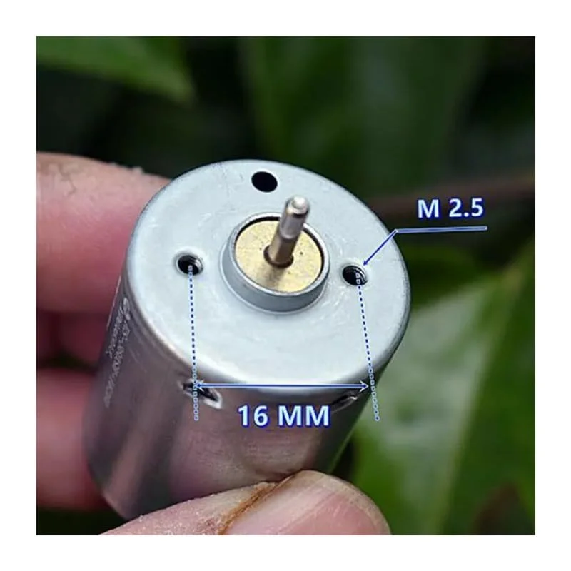 استارتر الکترونیکی RS-360SH-16260 DC 12V-24V 13800RPM سرعت بالا دو محور گشتاور بزرگ برای استارتر موتور پرینتر