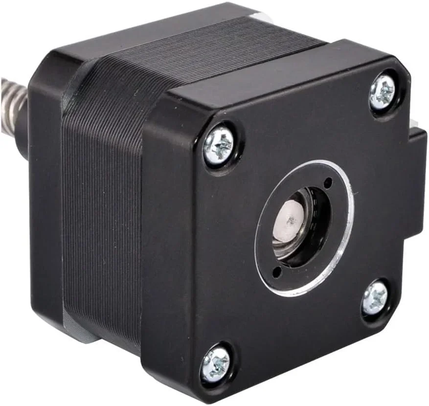 موتور پله‌ای خطی Nema 17 با طول 200 میلی‌متر، استارتر الکترونیکی خارجی 0.4 آمپر 4 سیم با پیچ سربی Tr8x8 برای موتور پرینتر سه بعدی