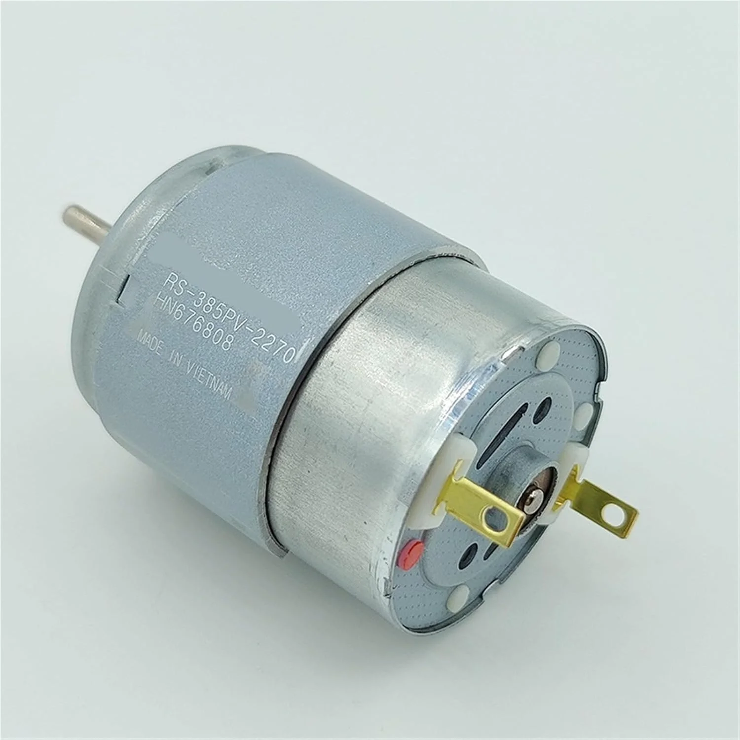 موتور DC مدل RS-385PV-2270، ولتاژ 12، 18 و 24 ولت، سرعت 15000 دور در دقیقه، دارای برس کربنی - یک عدد