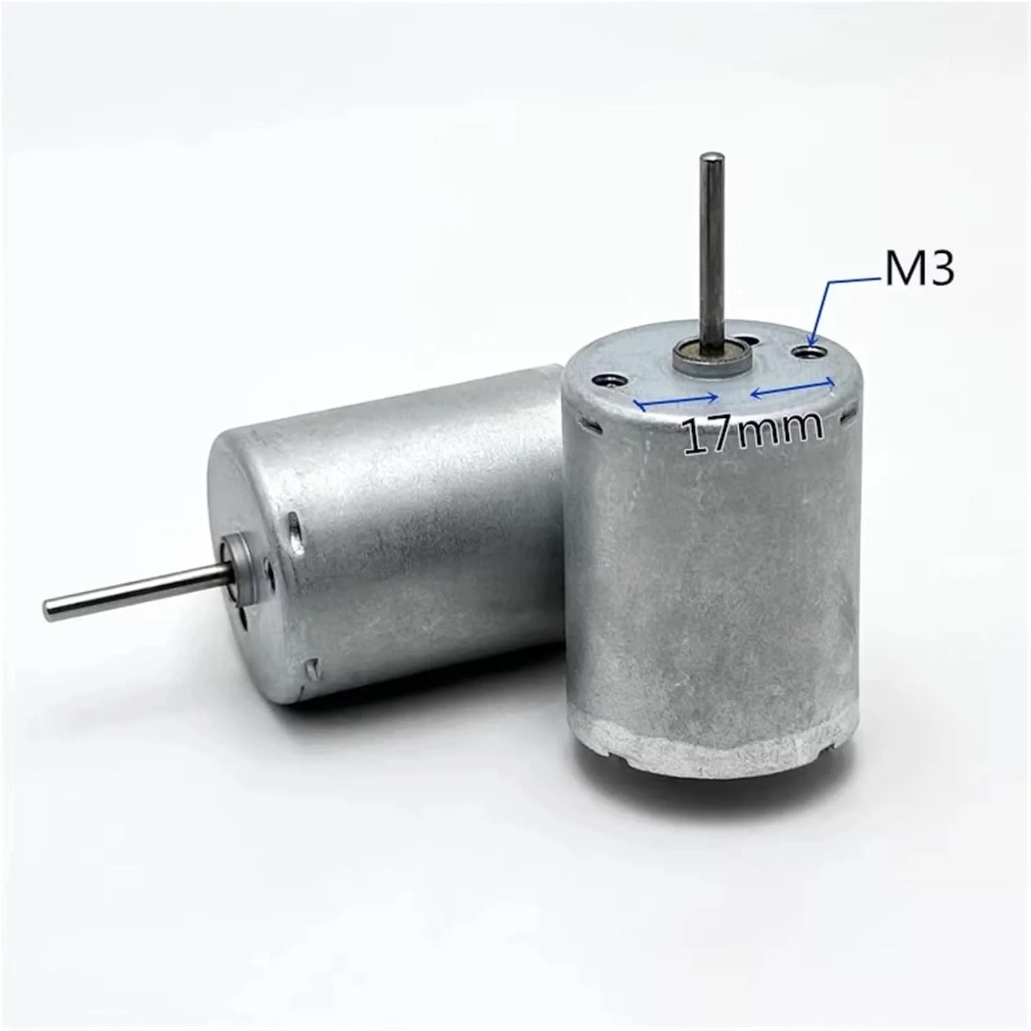 موتور کوچک 370 مدل RK-370CC-3080 DC 3.7V 5V 6V 12700 دور در دقیقه سرعت بالا 24mm برس کربنی الکتریکی 1 عدد