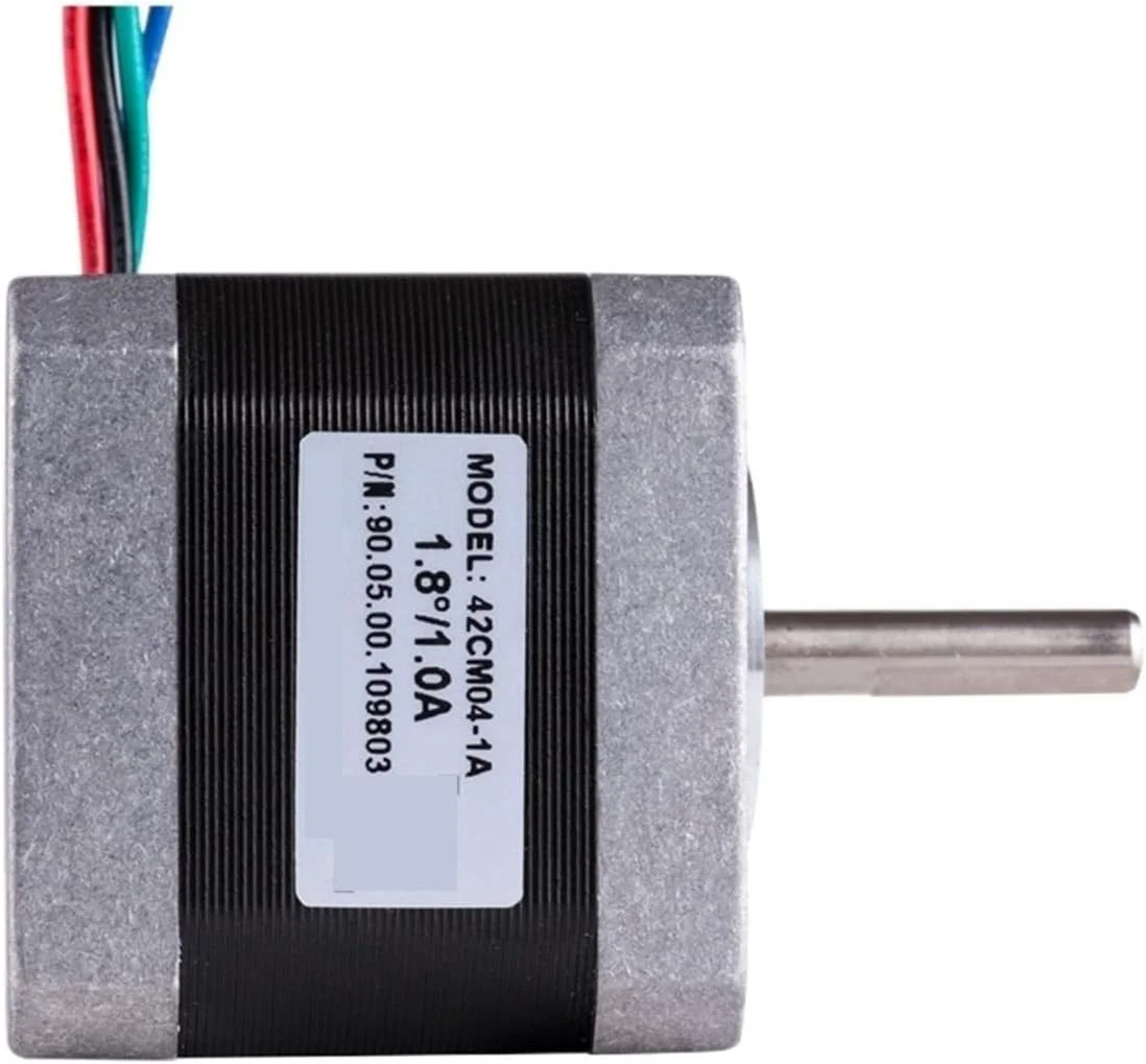 یک عدد موتور پله ای سایز 17 (42CM04) 1 آمپر 0.45 نیوتن متر، موتور دو فاز برای دستگاه های فرز و حکاکی