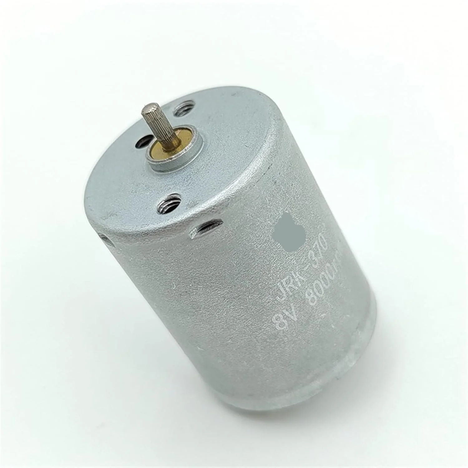 موتور الکتریکی مینی گرد 24 میلی‌متری RK-370 DC 3V 5V 6V 9V 12V با سرعت بالا 12500 دور در دقیقه، شفت آجدار - 1 عدد