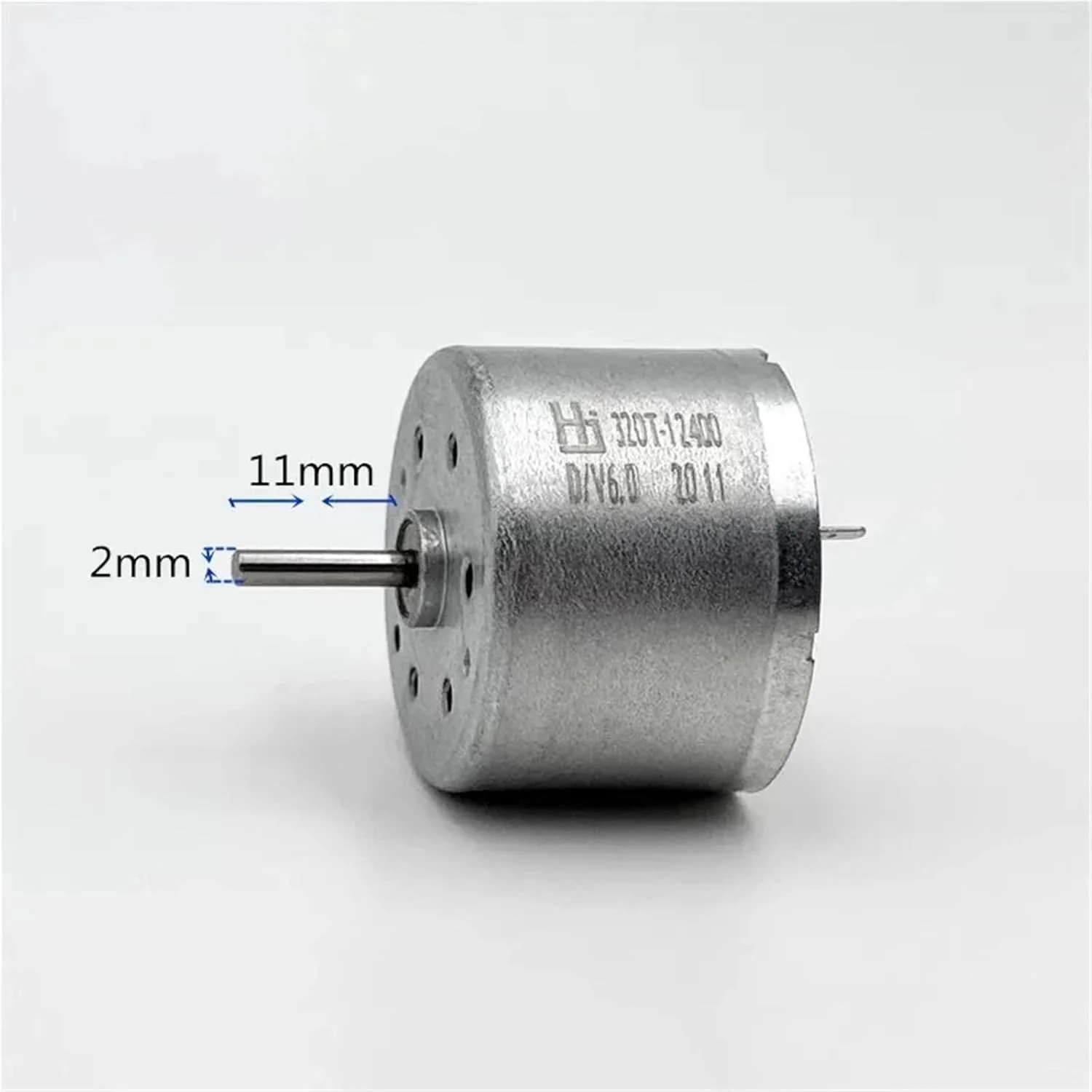 موتور مینی DC مدل RF-320T-12400 با ولتاژ 6 ولت و سرعت 6000 دور در دقیقه، قطر 24 میلیمتر - 1 عدد موتور مینی DC مدل RF-320T-12400 با ولتاژ 6 ولت و سرعت 6000 دور در دقیقه، قطر 24 میلیمتر - 1 عدد