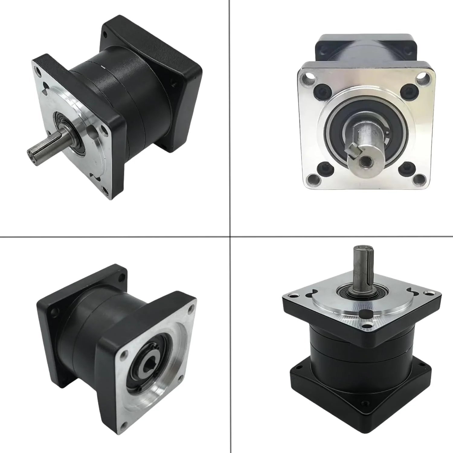 گیربکس سیاره ای با نسبت 3:1 Nema34 کاهنده دنده سر گیربکس لقی < 20 دقیقه قوس برای شفت ورودی 14 میلی متر شفت خروجی 16 میلی متر