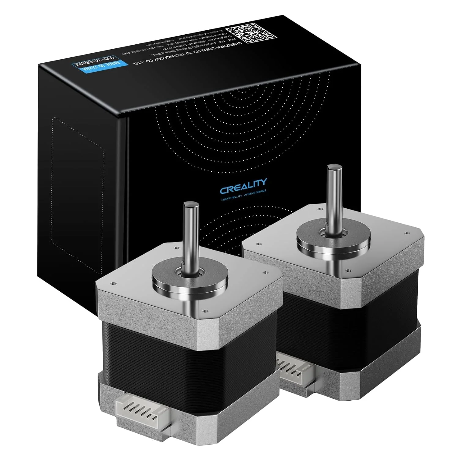 موتور پله ای پرینتر سه بعدی FDM مدل 42-40، دو فاز 1 آمپر 1.8 درجه 0.4 نیوتن متر، اکسترودر پرینتر سه بعدی، برای سری Creality Ender-3 و سری CR-10 محور E (42-40 (2 عدد))