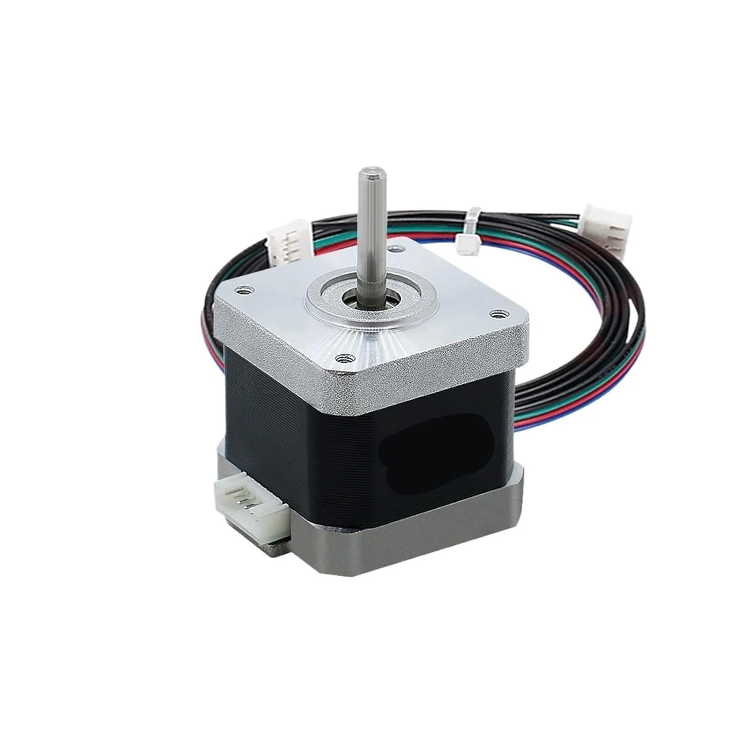 موتور پله ای Nema 17 برای پرینتر سه بعدی، 0.24N.m، 42HS34mm، 2.4kg.cm، تک محوره 5mm، جریان 0.95A برای CNC (دو سر کانکتور)