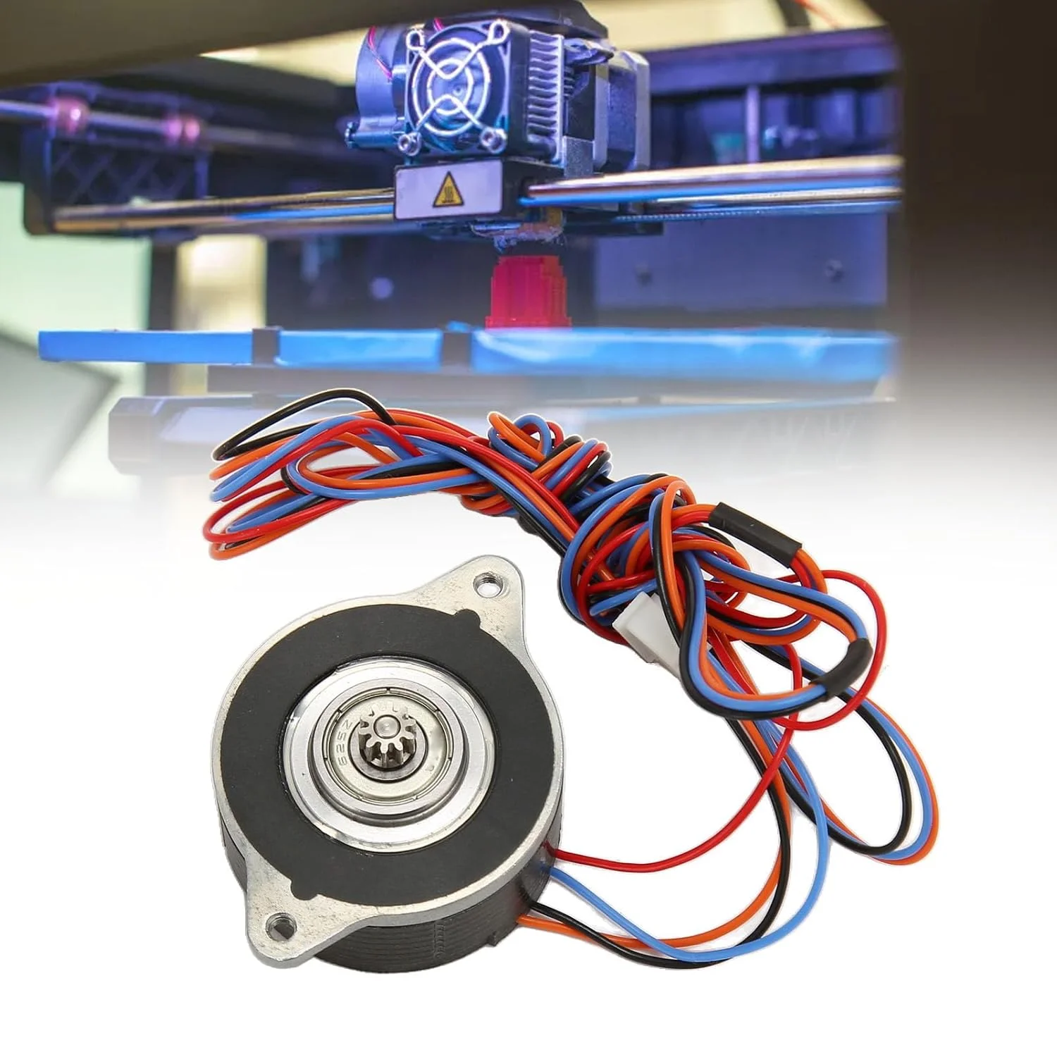 موتور اکسترودر پرینتر سه بعدی، زاویه پله 1.8 درجه، چرخ دنده دو فاز 10 دندانه، موتور پله ای پنکیکی 36 میلی متری 1.9 ولت DC برای V1.5 V2.0 موتور اکسترودر پرینتر سه بعدی، زاویه پله 1.8 درجه، چرخ دنده دو فاز 10 دندانه، موتور پله ای پنکیکی 36 میلی متری 1.9 ولت DC برای V1.5 V2.0