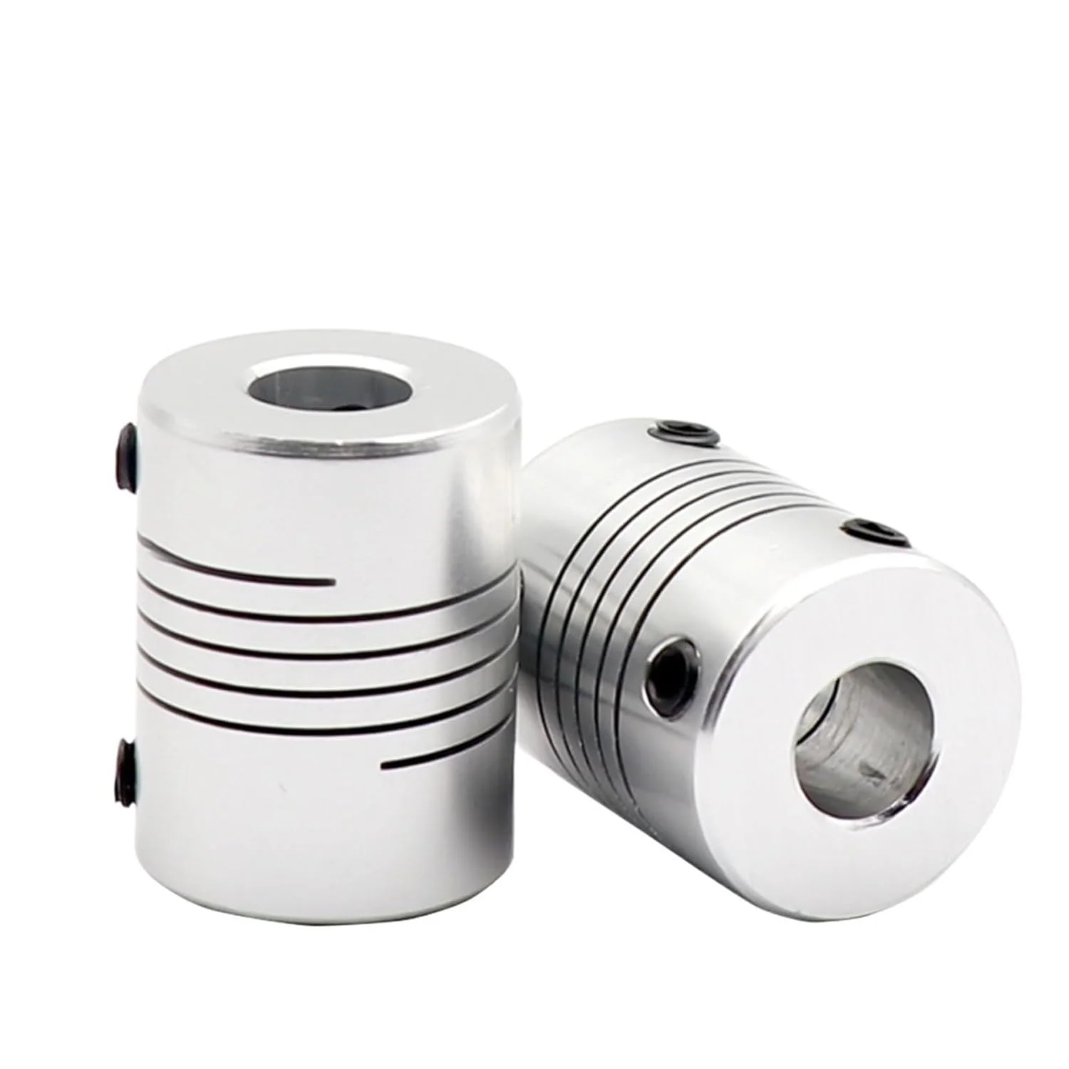 اتصالات انعطاف پذیر پرینتر سه بعدی / کوپلینگ شفت 5 * 5 * 25/5 * 8 * 25 شفت انعطاف پذیر آلومینیومی برای موتور پیچ T8 (8x10) اتصالات انعطاف پذیر پرینتر سه بعدی / کوپلینگ شفت 5 * 5 * 25/5 * 8 * 25 شفت انعطاف پذیر آلومینیومی برای موتور پیچ T8 (8x10)