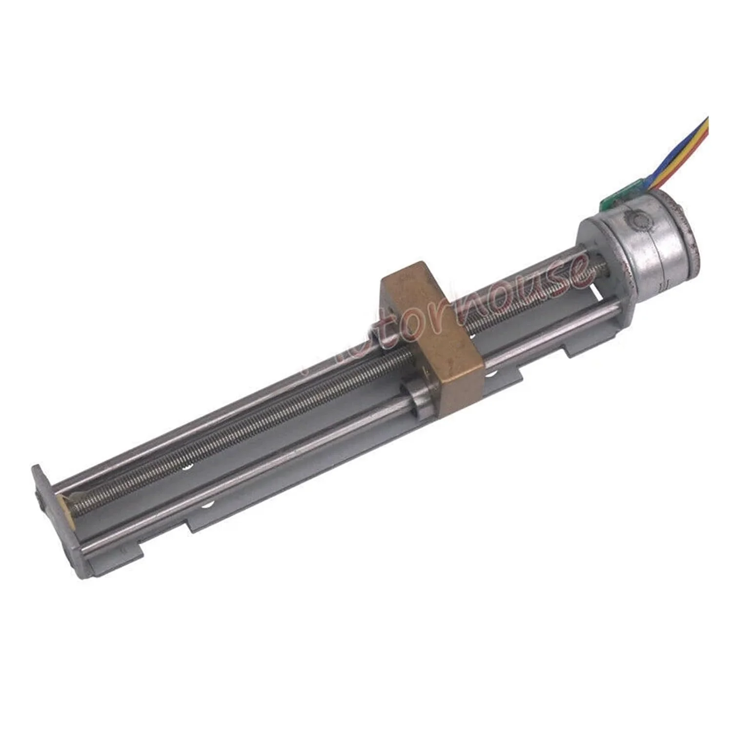محرک خطی دقیق 15 میلی‌متری DC 5V 6V دو فاز 4 سیمه استپینگ استپر الکترونیکی استارتر پیچ مهره 90 میلی‌متری کورس بلند DIY موتور استارتر پرینتر سه بعدی