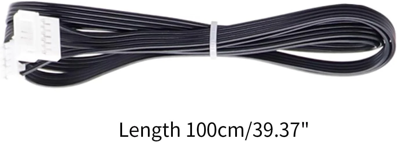 یک عدد کابل افزایش طول موتور پله ای پرینتر سه بعدی، کابل افزایش طول موتور اکسترودر و Ender3 V2 CR10، کابل افزایش طول موتور پله ای پرینتر سه بعدی، کابل افزایش طول موتور اکسترودر (مشکی، طول 100 سانتی متر)