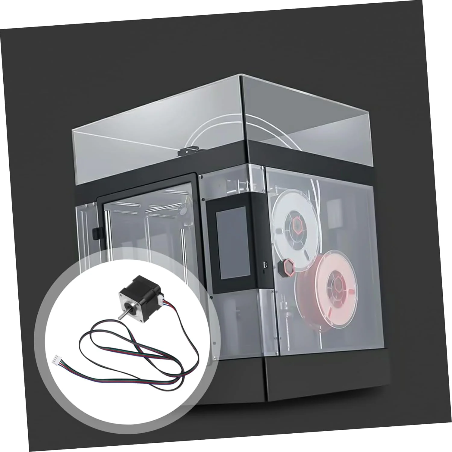 موتور پله ای PRETYZOOM موتور الکتریکی فاز برای چاپگرها موتور DC با گشتاور بالا با کنترل دقیق و عملکرد کارآمد برای پروژه های DIY