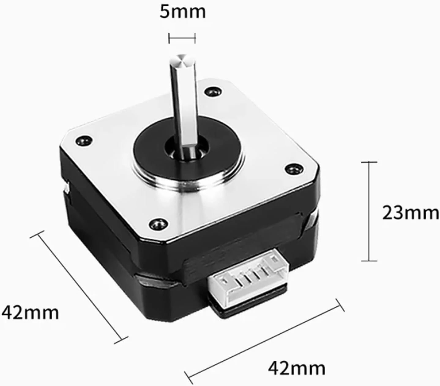 موتور پله ای Nema17 17HS4023 با 4 سیم برای اکسترودر پرینتر سه بعدی، Nema 17 22mm، موتور 42 * 42 * 23mm، 1.0A 12V 14N.cm، موتورهای صنعتی CNC موتور پله ای Nema17 17HS4023 با 4 سیم برای اکسترودر پرینتر سه بعدی، Nema 17 22mm، موتور 42 * 42 * 23mm، 1.0A 12V 14N.cm، موتورهای صنعتی CNC