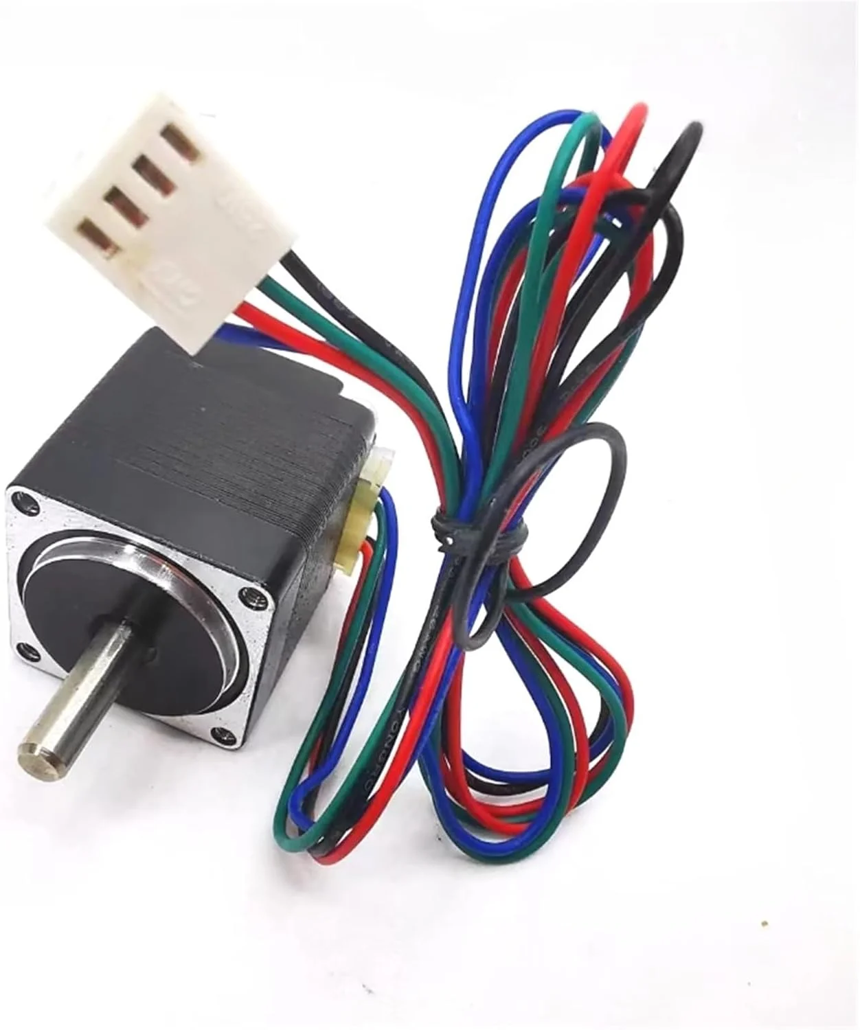 موتور پله ای هیبریدی مینی NEMA 11، 28 میلی متری، 2 فاز، 4 سیم، زاویه پله 1.8 درجه، شفت 5 میلی متری برای پرینتر سه بعدی، دستگاه CNC، ربات و موتورهای صنعتی