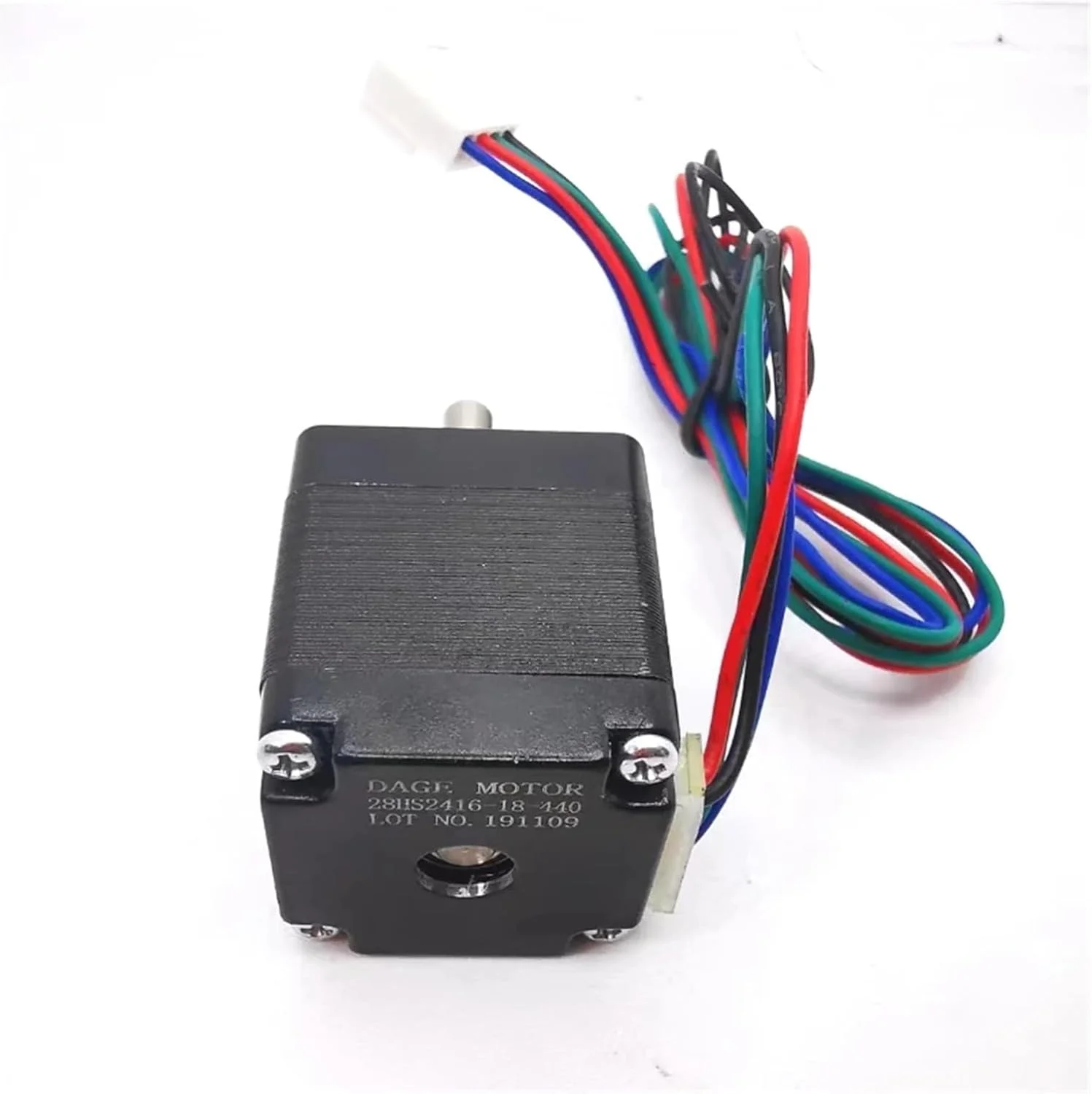 موتور پله ای هیبریدی مینی NEMA 11، 28 میلی متری، 2 فاز، 4 سیم، زاویه پله 1.8 درجه، شفت 5 میلی متری برای پرینتر سه بعدی، دستگاه CNC، ربات و موتورهای صنعتی