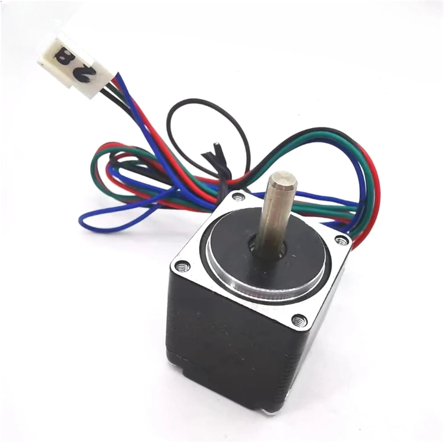 موتور پله ای هیبریدی مینی NEMA 11، 28 میلی متری، 2 فاز، 4 سیم، زاویه پله 1.8 درجه، شفت 5 میلی متری برای پرینتر سه بعدی، دستگاه CNC، ربات و موتورهای صنعتی