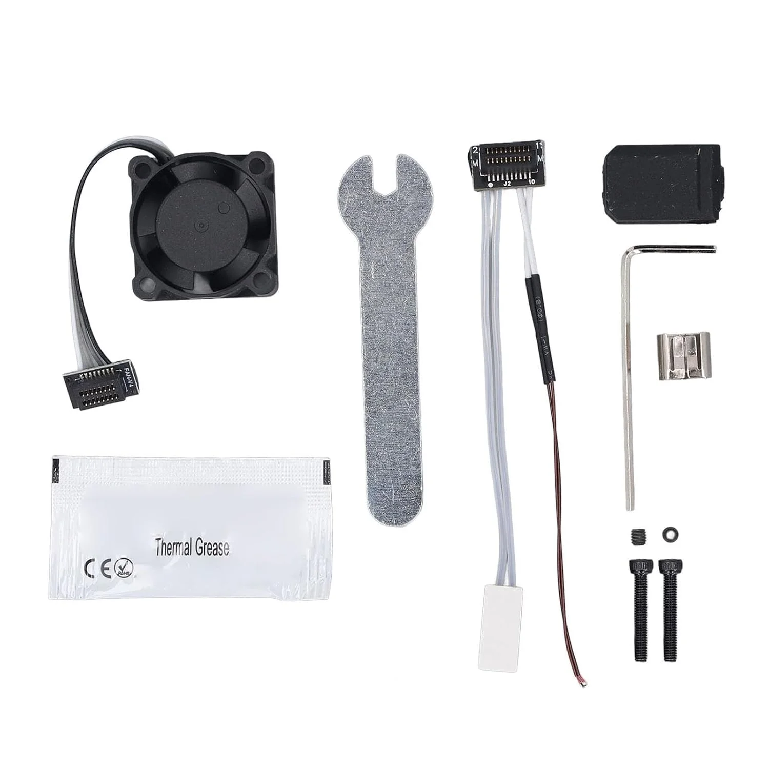 اکسترودر هات‌اند پرینتر سه بعدی ارتقا یافته به همراه فن، مجموعه هات‌اند P1P / P1S با نازل فولادی سخت کاری شده 0.4 میلی متری قابل تعویض، سری P1