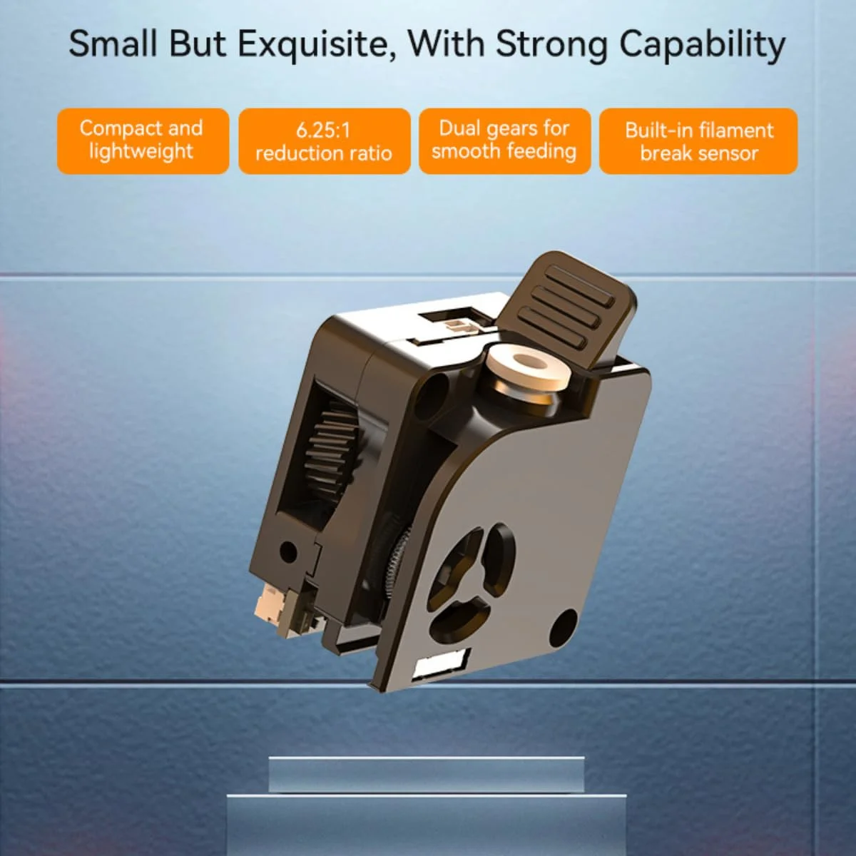 اکسترودر ارتقا یافته K2 Plus برای کیت اکسترودر رسمی Creality K2 Plus، دارای سنسور تشخیص شکستن فیلامنت داخلی، چرخ‌دنده‌های دوگانه با سختی بالا برای تغذیه روان، نیرو تا 80 نیوتن، برای پرینتر سه بعدی K2 Plus، K2 Pro، K2