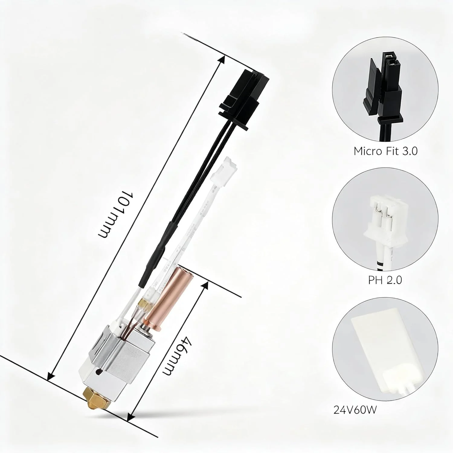 ارتقاء هات‌اند نسخه 2.0 برای Anycubic Kobra 2 - گلو تمام فلزی و قابلیت دمای بالا - جایگزینی مستقیم برای رفع آسان گرفتگی نازل و نگهداری (سازگار با Kobra 2 / Kobra 2 Pro)