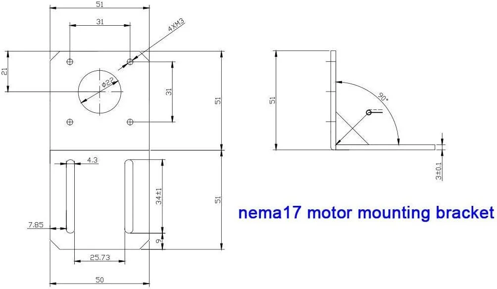 درایور موتور پله ای TB6600 4A 9-42V CNC به همراه موتور پله ای Nema 17 دوقطبی 1.7A 40N.Cm و براکت نصب موتور برای پرینتر سه بعدی، روتر CNC، مشکی و نقره ای
