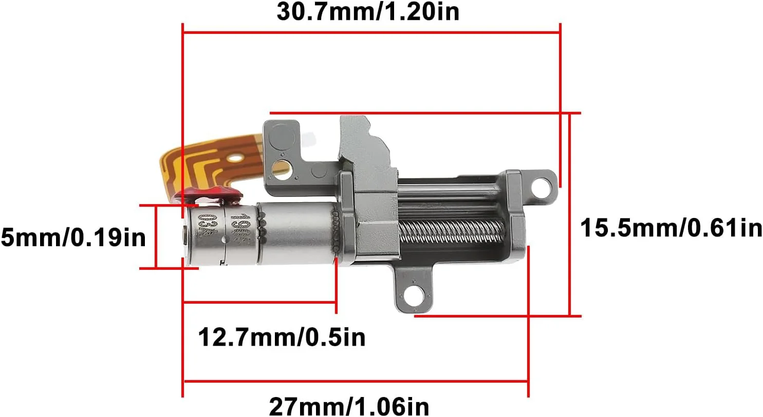 موتور پله ای سیاره ای میکرو 5 میلی متری 4 عددی، موتور کشویی پیچ خطی 4 سیمه 2 فاز برای DIY، طول حرکت کشویی 8 میلی متر موتور پله ای سیاره ای میکرو 5 میلی متری 4 عددی، موتور کشویی پیچ خطی 4 سیمه 2 فاز برای DIY، طول حرکت کشویی 8 میلی متر