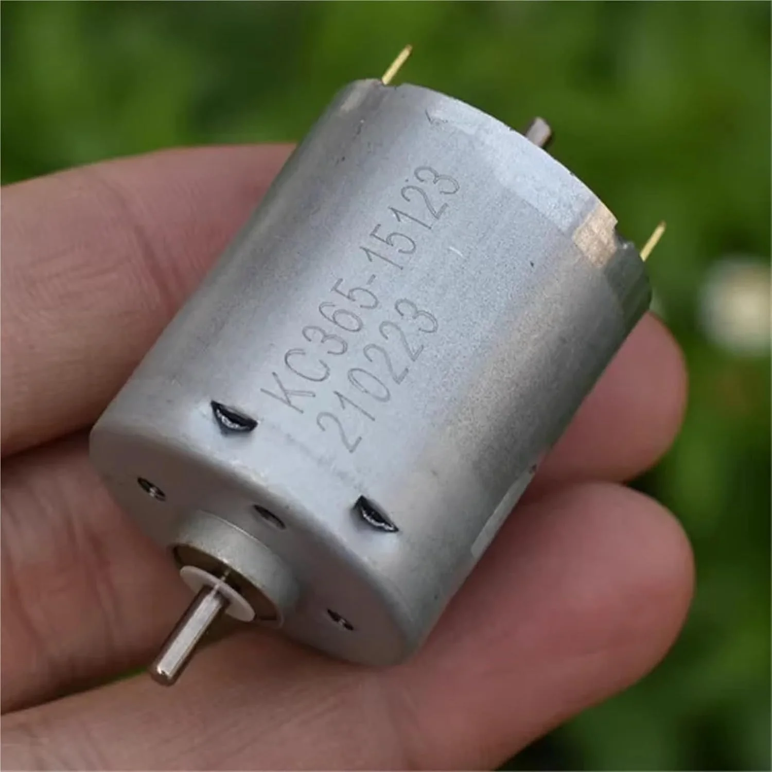 موتور DC 365 با شفت خروجی دوگانه KC365-15123، 12V-24V، یک عدد