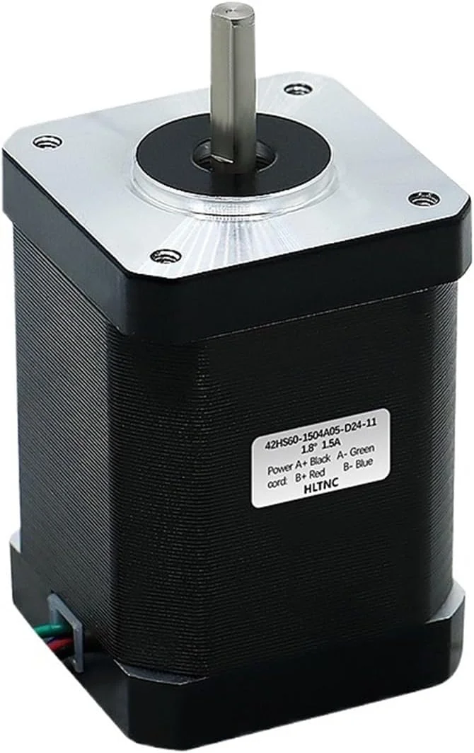 موتور پله ای Nema17 0.7Nm 42HS60 1.5A طول 60mm شفت 5mm چهار سیمه دو فاز برای پرینتر سه بعدی و حکاکی
