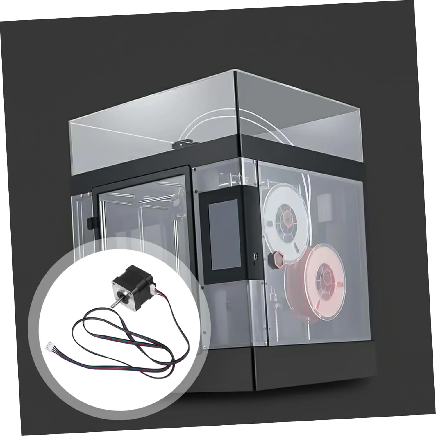 موتور پلهای الکتریکی با گشتاور بالا برای پرینترها و پروژههای DIY، طراحی جمع و جور برای کنترل دقیق حرکت، عملکرد قدرتمند موتور پلهای الکتریکی با گشتاور بالا برای پرینترها و پروژههای DIY، طراحی جمع و جور برای کنترل دقیق حرکت، عملکرد قدرتمند