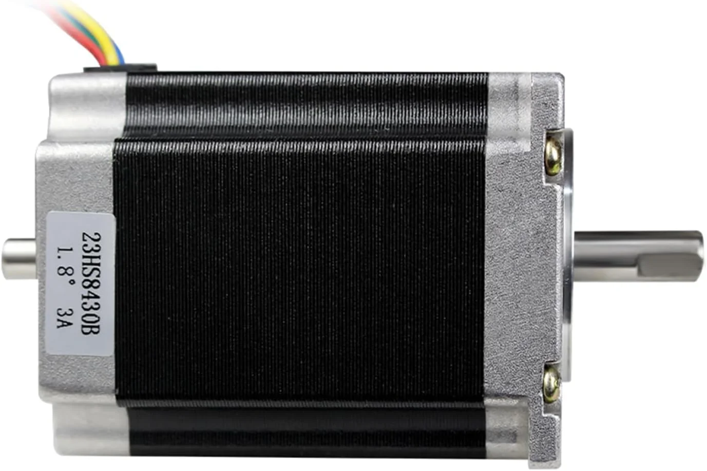 موتور پله ای Nema23، شفت دوگانه 76 میلی متری، 3 آمپر، 270 اونس-اینچ، 4 سیم برای دستگاه CNC، حکاکی، فرز/پرینتر سه بعدی