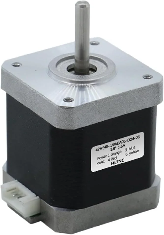 موتور پله ای Nema17 0.55Nm 42HS48 1.5A طول 48mm شفت 5mm 4 سیم 2 فاز برای پرینتر سه بعدی XYZ و حکاکی