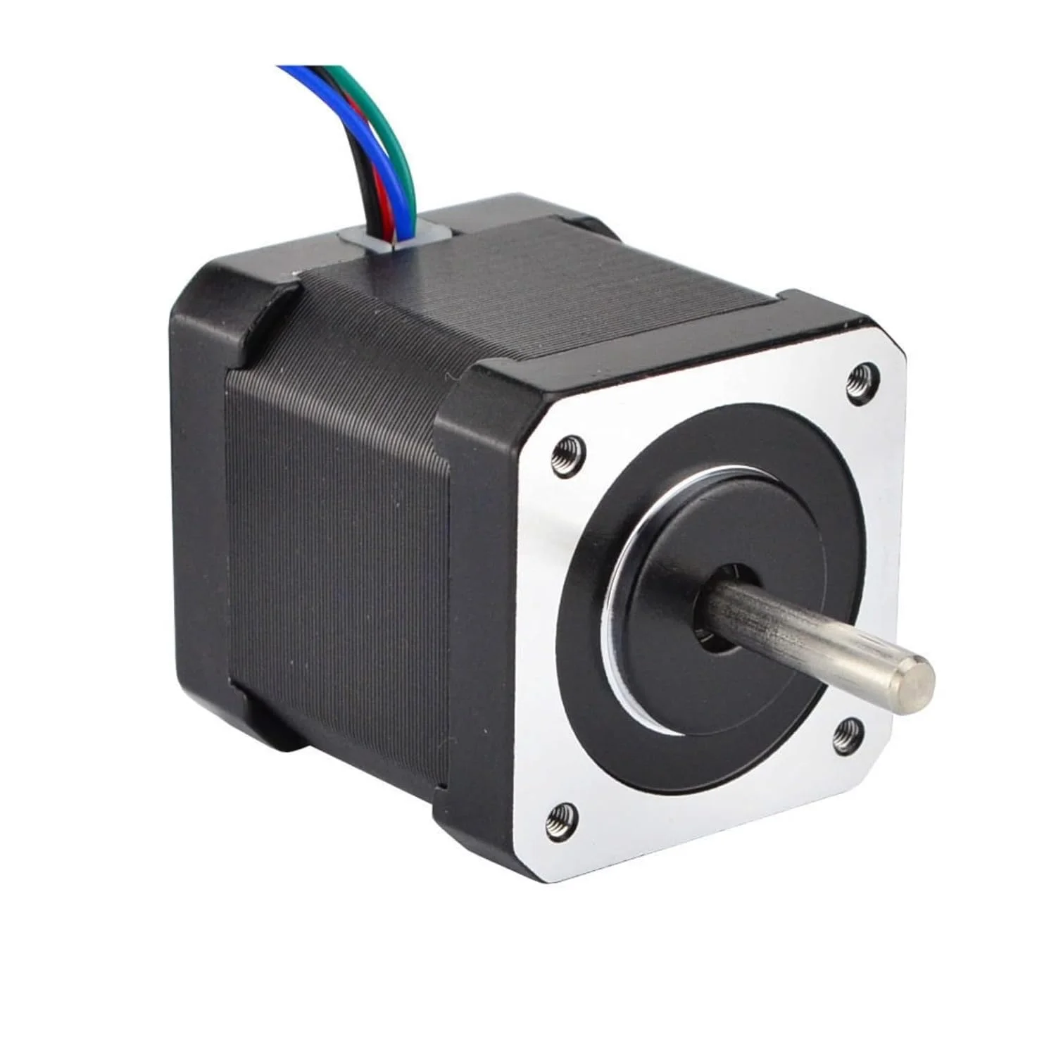 موتور پله ای Nema17 مدل 17HS19-2004S1، 48 میلی متر، 59Ncm (84oz.in)، 2 آمپر، 4 سیم، مناسب برای CNC و پرینتر سه بعدی (3 عدد)