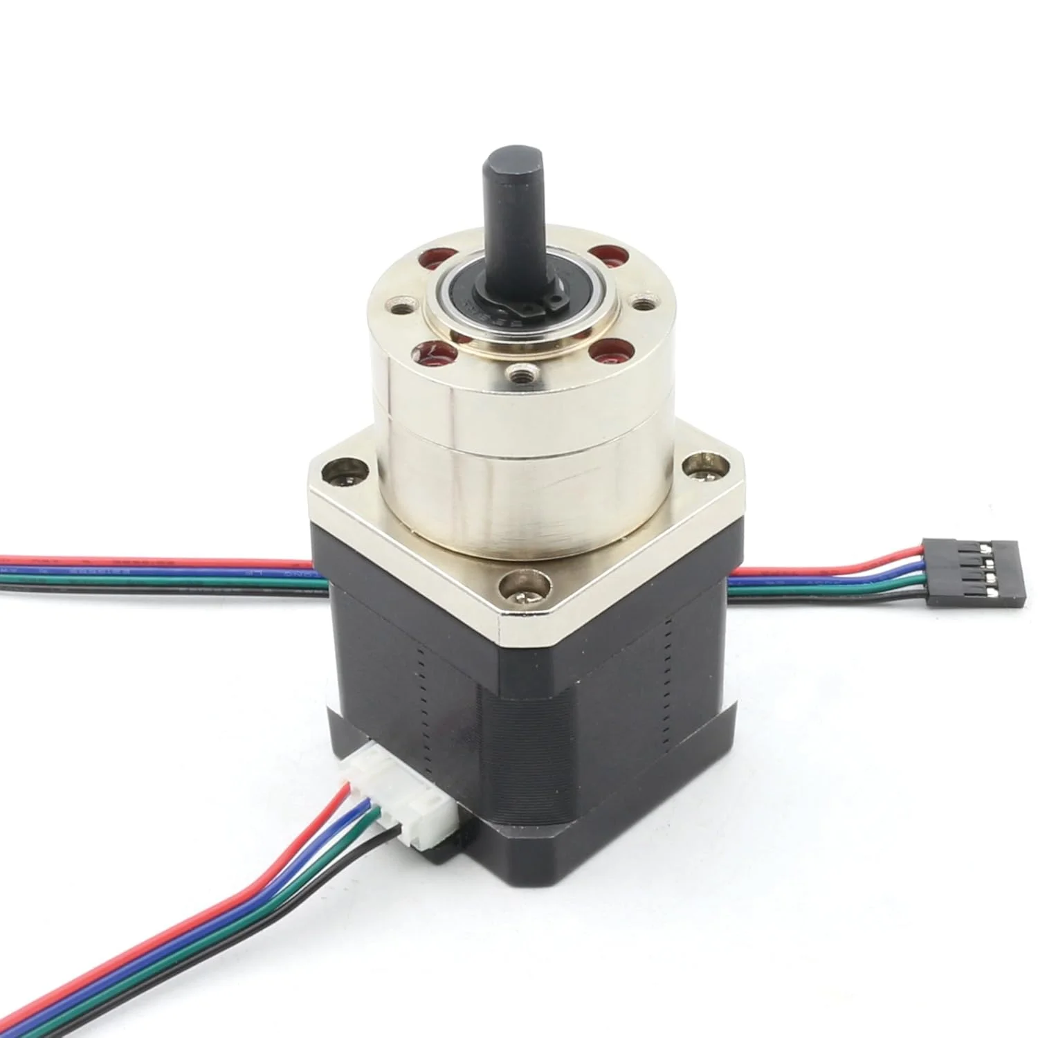 موتور پله ای سی ان سی RATTMMOTOR Nema17 با گیربکس سیاره ای با نسبت کاهش 1:5.18 به همراه کابل، مناسب برای دستگاه فرز CNC / پرینتر سه بعدی