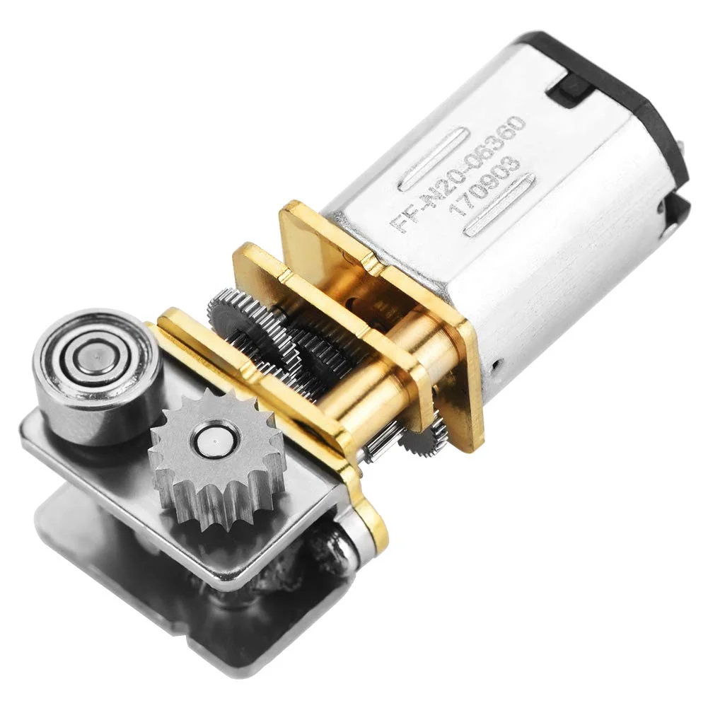 موتور گیربکس، DC12V 11RPM N20 موتور گیربکس میکرو فلزی زاویه دار راست با سرعت پایین و نویز کم برای قلم چاپ سه بعدی