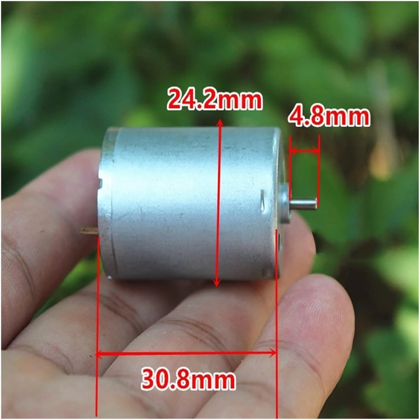 موتور DC مینیاتوری، موتور دنده ای الکتریکی DIY اسباب بازی موتور چاپگر موتور لوازم خانگی موتور 370 برس کربنی DC 6V 6000RPM مدل موتور محوری باتری