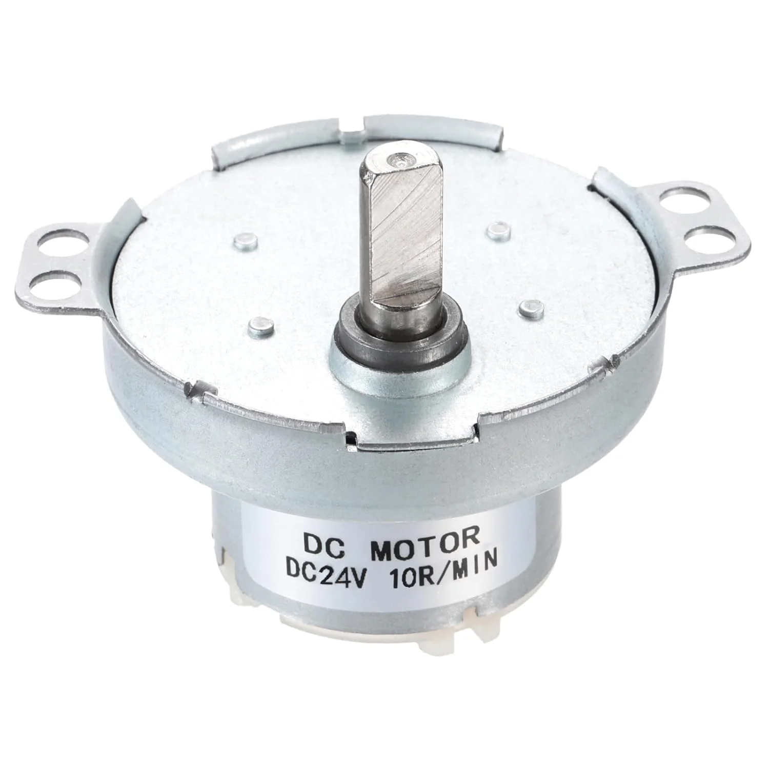 موتور گیربکس کاهنده سرعت MECCANIXITY مدل JS-50T با شفت D، موتور الکتریکی 24 ولت DC با سرعت 10 دور در دقیقه، موتور DC با شفت D با گشتاور بالا برای استند چرخشی نمایشگر فیلامنت پرینتر سه بعدی